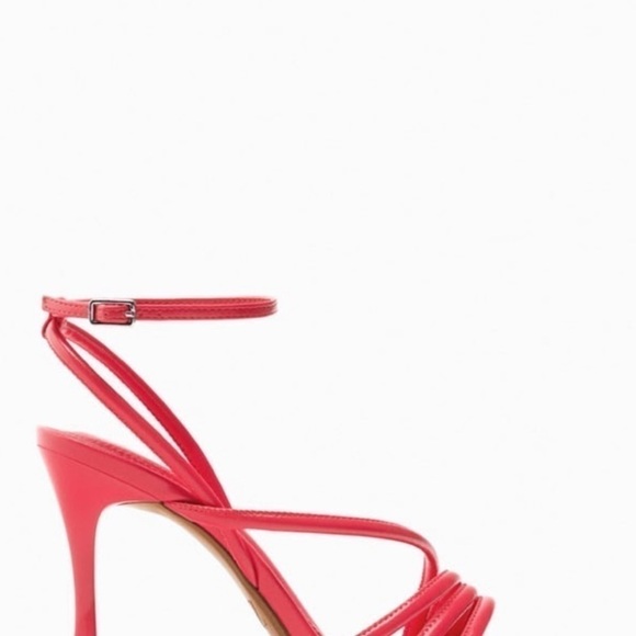 ZARA Woman Sandals with rolled thin straps. Rounded toe. Buckle strap 40/9US - Picture 8 of 13